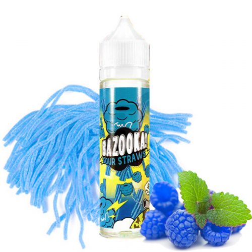 جویس بازوکا بلوبری Bazooka Blue Raspberry Sour Straws