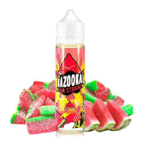 جویس هندوانه Bazooka Watermelon Sour Straws