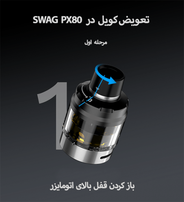 تعویض کویل و پر کردن پاد ماد SWAG PX80